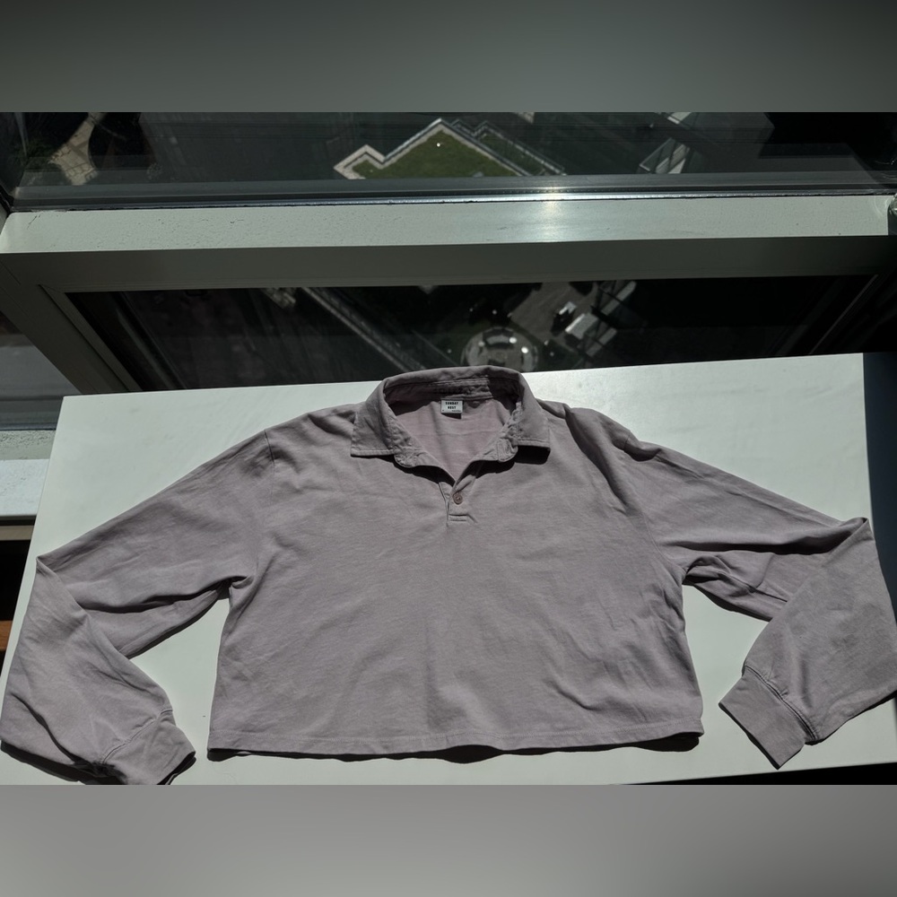 Sunday Best Light Pink Collared Shirt Small Aritzia - Picture 2 of 7